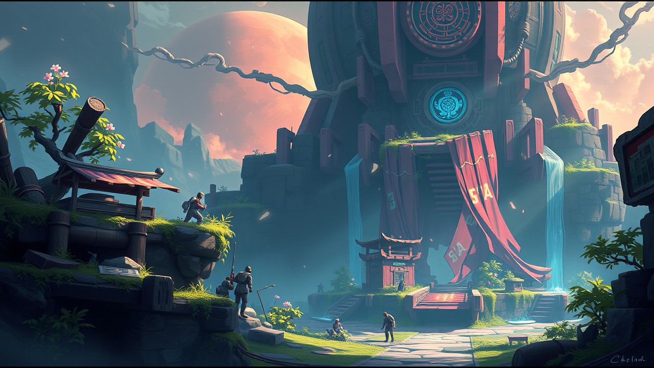 Untamed digital landscapes with ancient wisdom